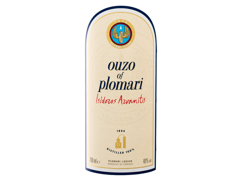 Vol 40% of Plomari Ouzo