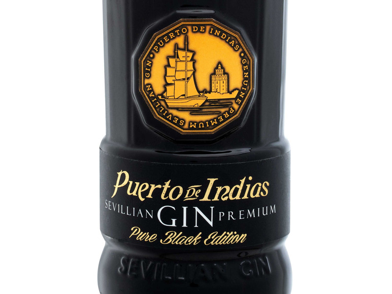 Dry Puerto Black 40% Gin Indias Pure Vol Edition de