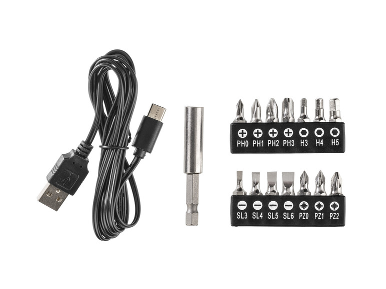 4 4 D7«, »PAS USB-Ladekabel V-Akku-Schrauber PARKSIDE® mit