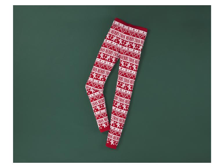 Gehe zu Vollbildansicht: pepperts!® Kinder Strickleggings, mit klassischen Weihnachtsmotiven - Bild 3