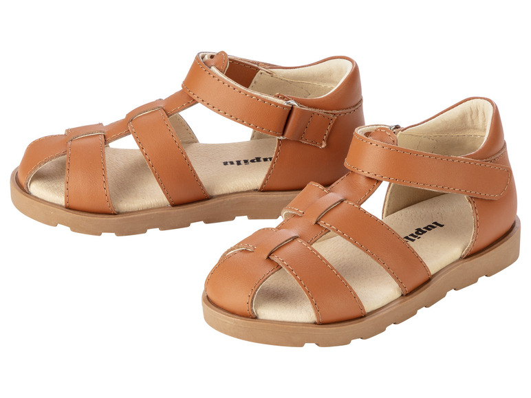 Gehe zu Vollbildansicht: lupilu® Kleinkinder Sandalen mit Leder - Bild 2