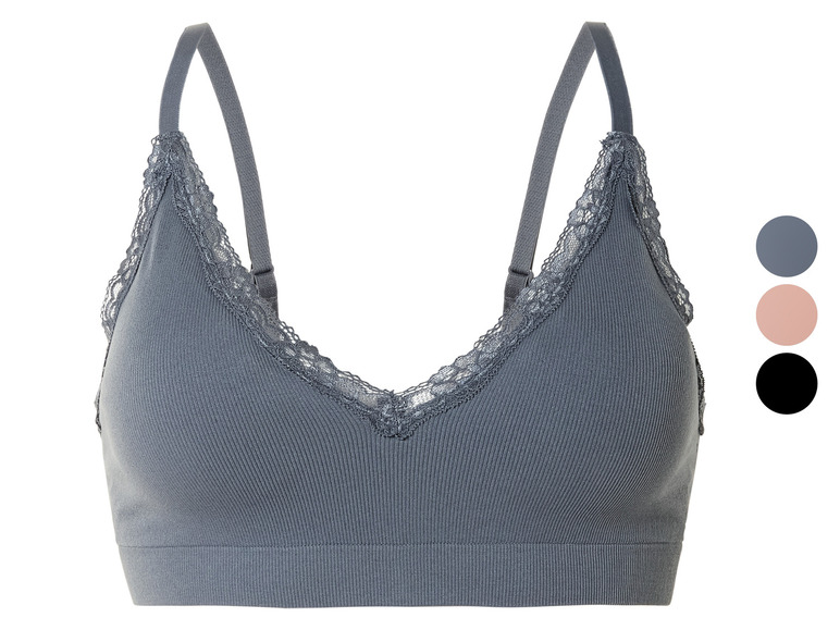 Gehe zu Vollbildansicht: esmara® Damen Bustier, seamless, mit eleganter Spitze - Bild 1