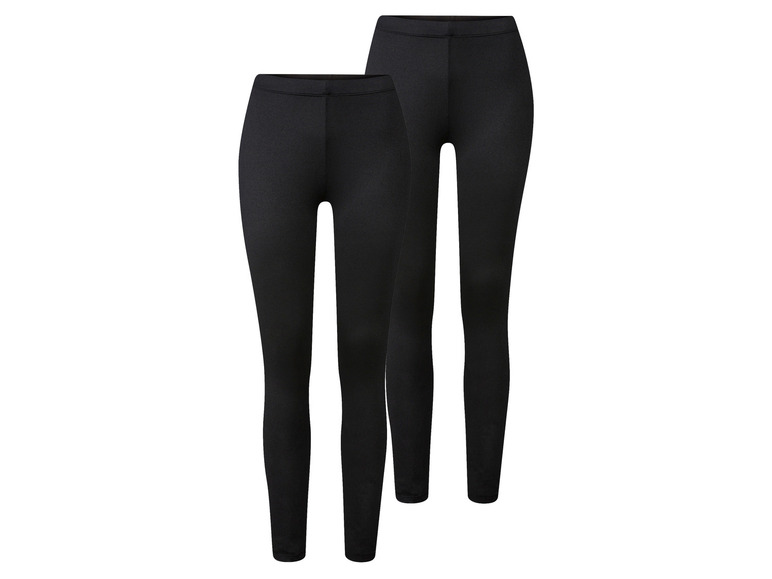 Gehe zu Vollbildansicht: esmara® Damen Leggings, 2 Stück, mit bequemem Gummizugbund - Bild 1