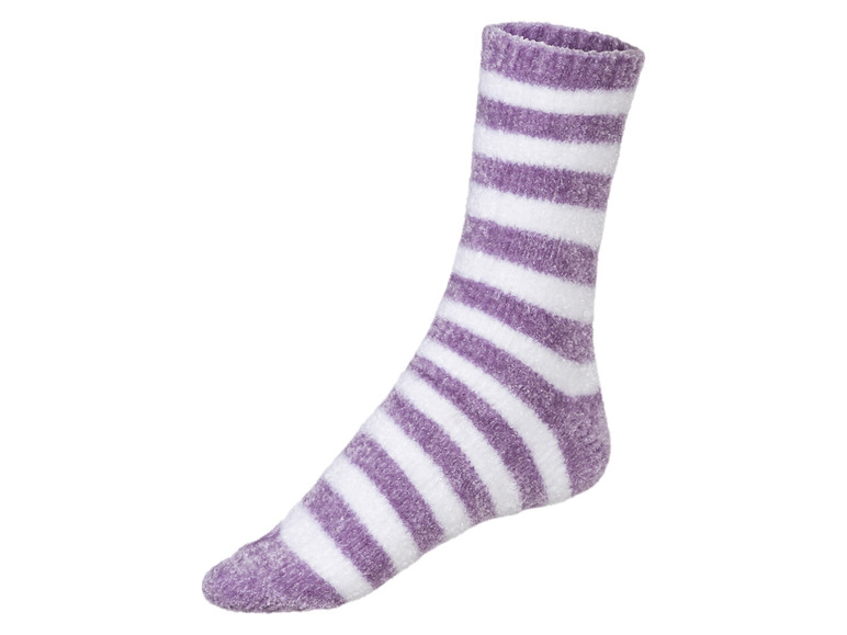 Gehe zu Vollbildansicht: esmara® Damen Chenille-Socken, 2 Paar, flauschig weich - Bild 4