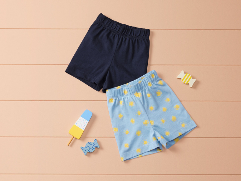 Gehe zu Vollbildansicht: lupilu® Baby Shorts, 2 Stück, aus reiner Baumwolle - Bild 3