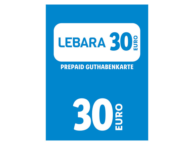 Lebara Code 30€ über