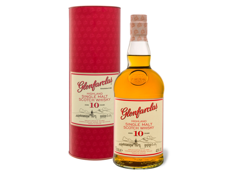 Glenfarclas Highland Single Malt Scotch 10 Whisky 40% Jahre Vol
