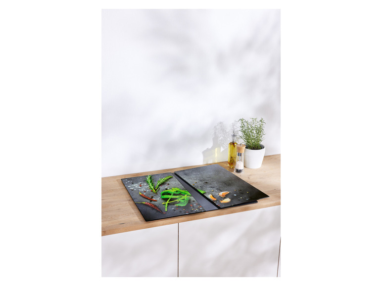 Gehe zu Vollbildansicht: LIVARNO home Glas-Herdabdeckplatten, 2 Stück - Bild 3