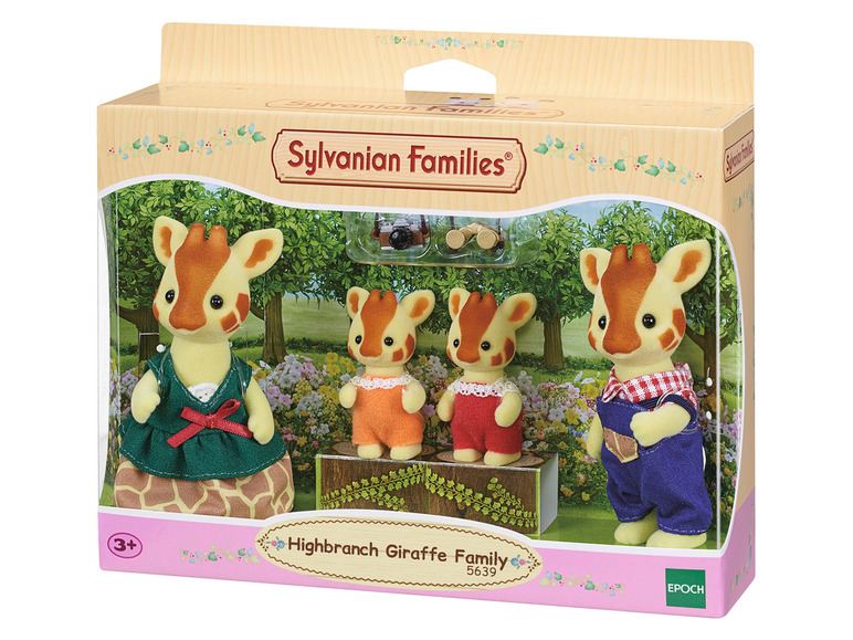 Gehe zu Vollbildansicht: Sylvanian Families »Giraffen Familie«, inklusive Fernglas und Fotoapparat - Bild 1