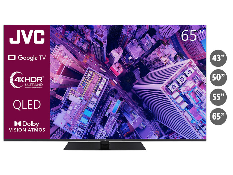 Gehe zu Vollbildansicht: JVC Fernseher »LT-VGQ8255« QLED Google Smart TV 4K UHD - Bild 1