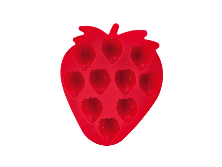 Gehe zu Vollbildansicht: ERNESTO® Eiswürfelform „Erdbeere“ \ „Ananas“ \ „Melone“ \ „Kaktus“, spülmaschinengeeignet - Bild 2