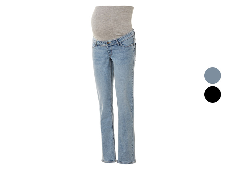 Gehe zu Vollbildansicht: esmara® Damen Umstandsjeans, Straight Fit, hoher Baumwollanteil - Bild 1