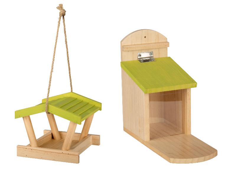 Gehe zu Vollbildansicht: zoofari® Futterstation, mit Aufhängung, aus Holz - Bild 1