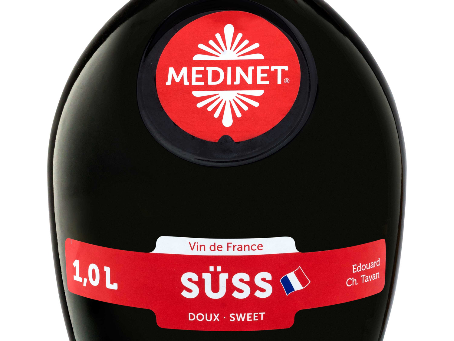 LIDL Literflasche, Medinet | Süss, Rotwein