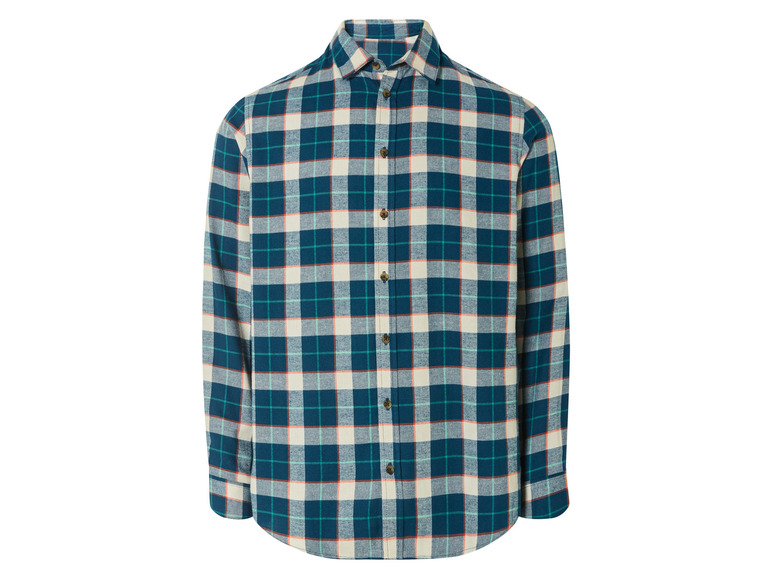 Gehe zu Vollbildansicht: LIVERGY® Herren Flanell-Freizeithemd, mit abgerundetem Saum - Bild 4