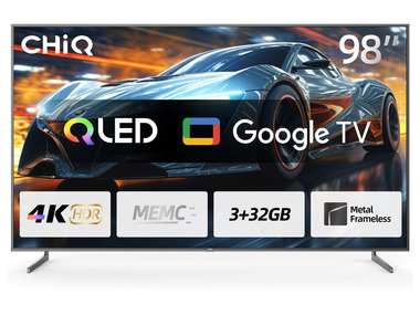 Chiq »U98F8TG PRO« Fernseher 98 Qled 4k UHD Smart TV Gaming Mode 144 Herz