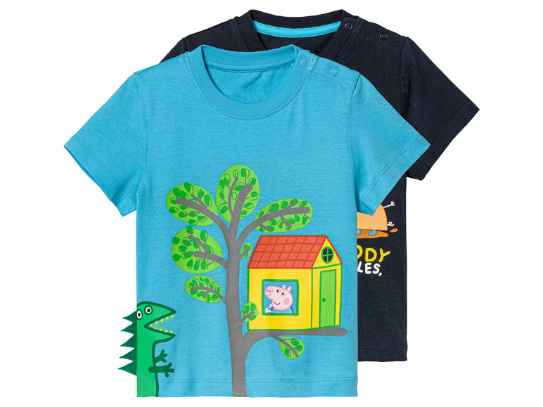 Gehe zu Vollbildansicht: Kleinkinder / Kinder T-Shirts, 2 Stück, aus reiner Baumwolle - Bild 19