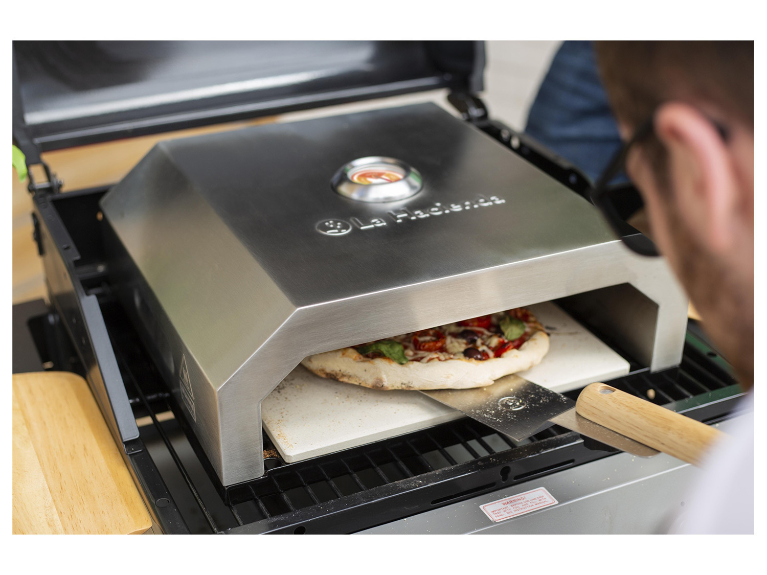 LIDL Pizzabox | Gas für buschbeck + Holzkohlegrill