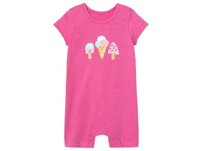 Gehe zu Vollbildansicht: lupilu® Baby Playsuits, 2 Stück, reine Baumwolle - Bild 6