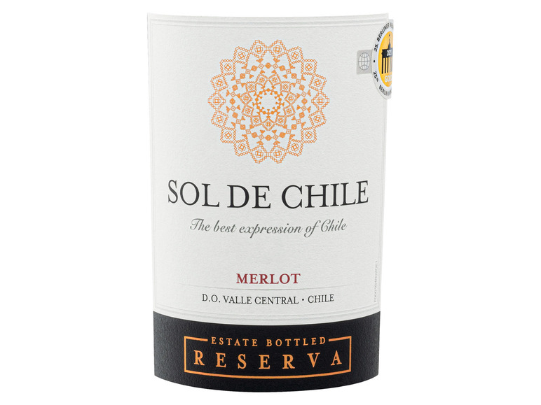 Merlot trocken, Valle Reserva Chile de Rotwein 2020 Central Sol