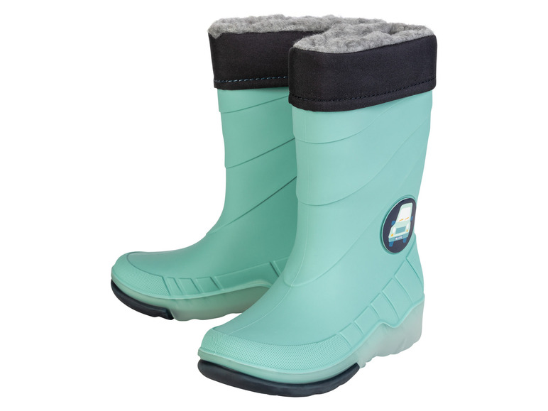 Gehe zu Vollbildansicht: lupilu® Kleinkinder Blinkregenstiefel mit weichem Warmfutter - Bild 10