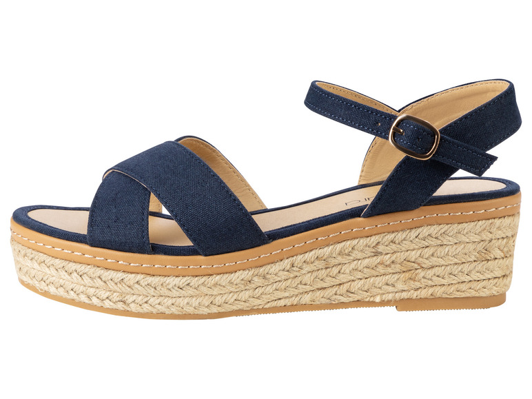 Gehe zu Vollbildansicht: esmara® Damen Keilsandalen im sommerlichen Bast-Look - Bild 4