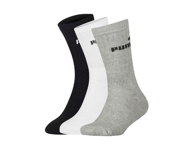 Gehe zu Vollbildansicht: Puma Herren Socken, 3 Paar, mit Logo - Bild 8