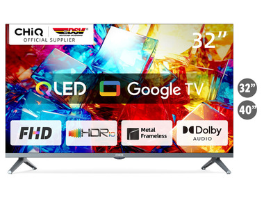 Chiq »L32QM8T, L40QG7L« Fernseher 40 FHD HDR QLED Smart Google TV