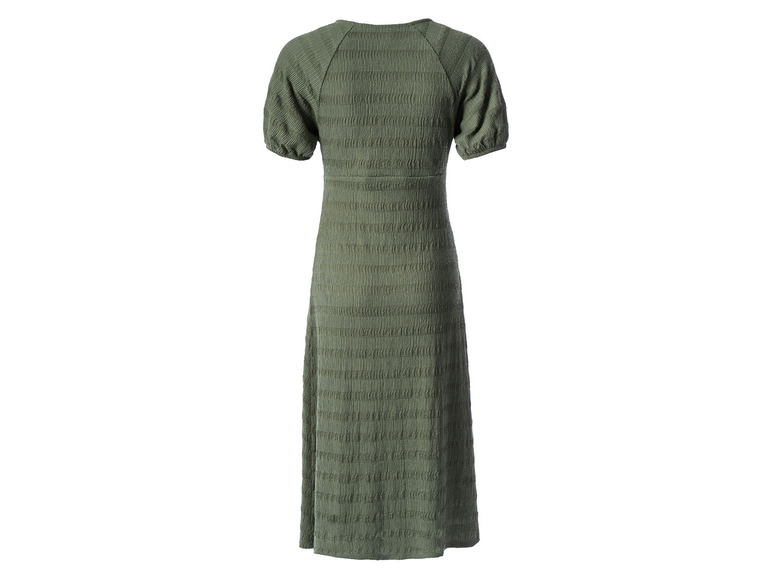 Gehe zu Vollbildansicht: esmara® Damen Kleid Midi Crinkle grün - Bild 2