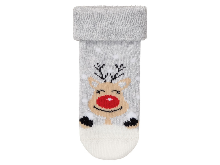 Gehe zu Vollbildansicht: lupilu® Baby Socken, 3 Paar, mit lustigem Weihnachtsmotiv - Bild 15