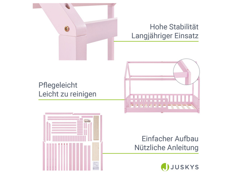 Gehe zu Vollbildansicht: Juskys Kinderbett »Marli«, im skandinavischen Design - Bild 243