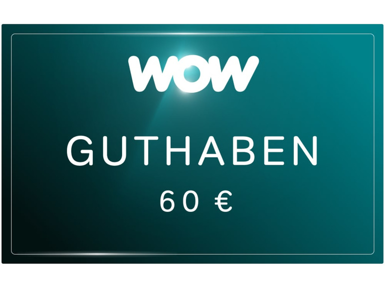 WOW Streaming Guthabenkarte 60€