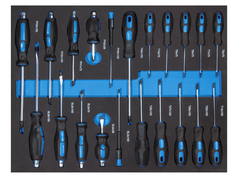 Gehe zu Vollbildansicht: Güde Werkstattwagen »GW7 Black Line« mit 226-teiligem Werkzeugset - Bild 8