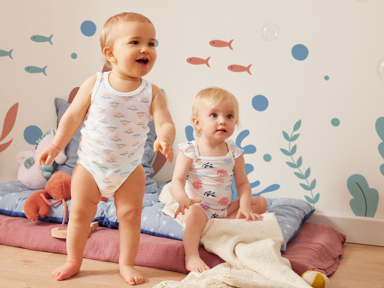 Gehe zu Vollbildansicht: lupilu® Baby Bodies, 2 Stück, leichte Mesh-Qualität - Bild 11