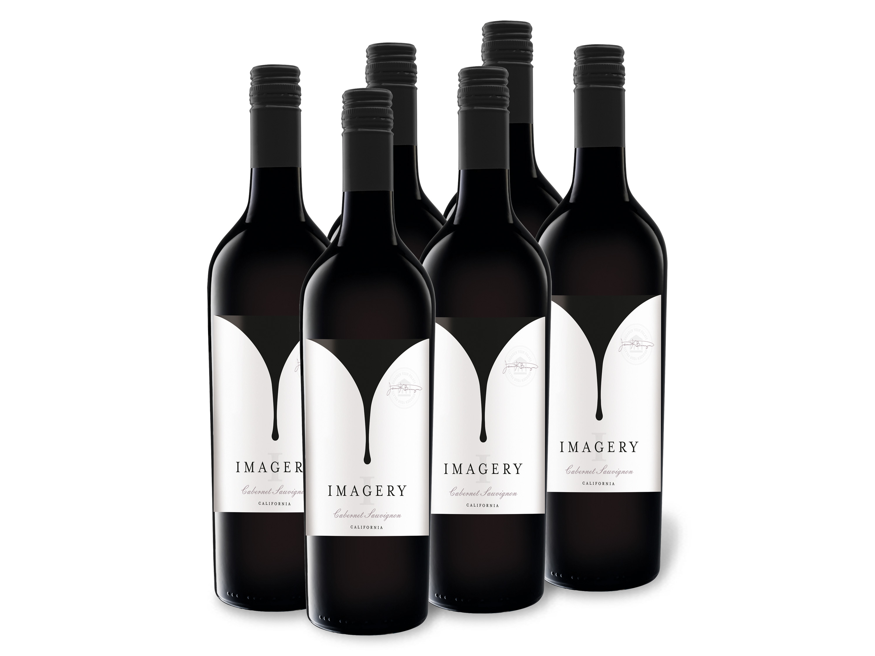 6 x 0,75-l-Flasche Weinpaket Imagery California Cabernet Sauvignon trocken, Rotwein