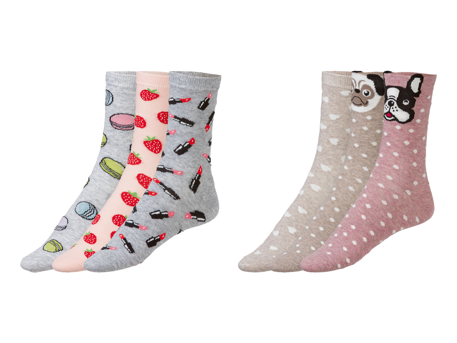 esmara® Damen Socken mit | LIDL Bio-Baumwolle, 3 Paar