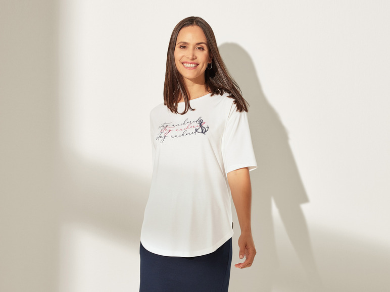 Gehe zu Vollbildansicht: esmara® Damen Shirt mit überschnittenen Schultern - Bild 11