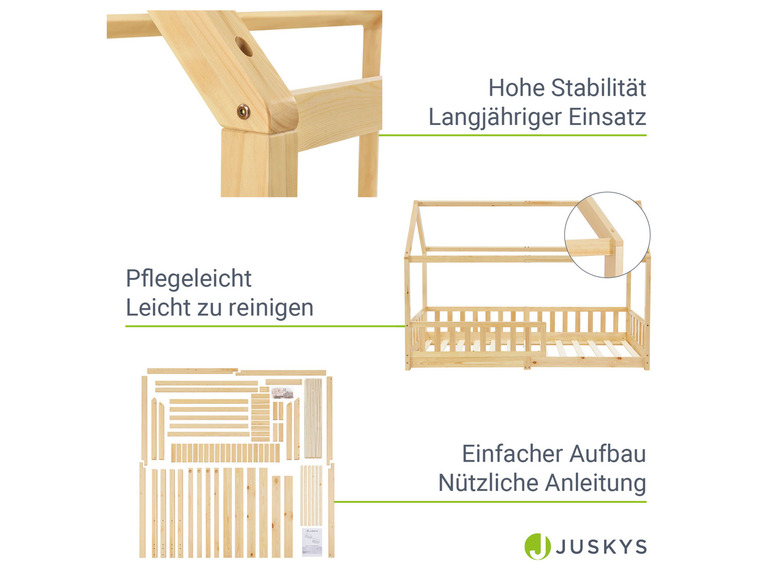 Gehe zu Vollbildansicht: Juskys Kinderbett »Marli«, im skandinavischen Design - Bild 228