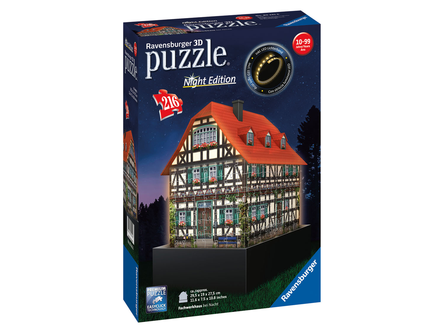 Ravensburger 3D Puzzle Gebäude leuchtend (Schwarzwaldhaus)