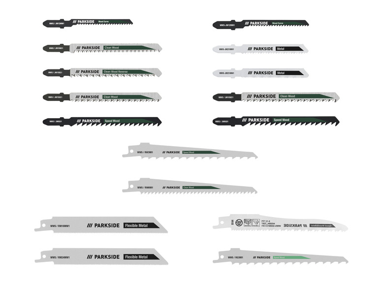 PARKSIDE® Stichsägeblatt-Set / Säbelsägeblatt-Set
