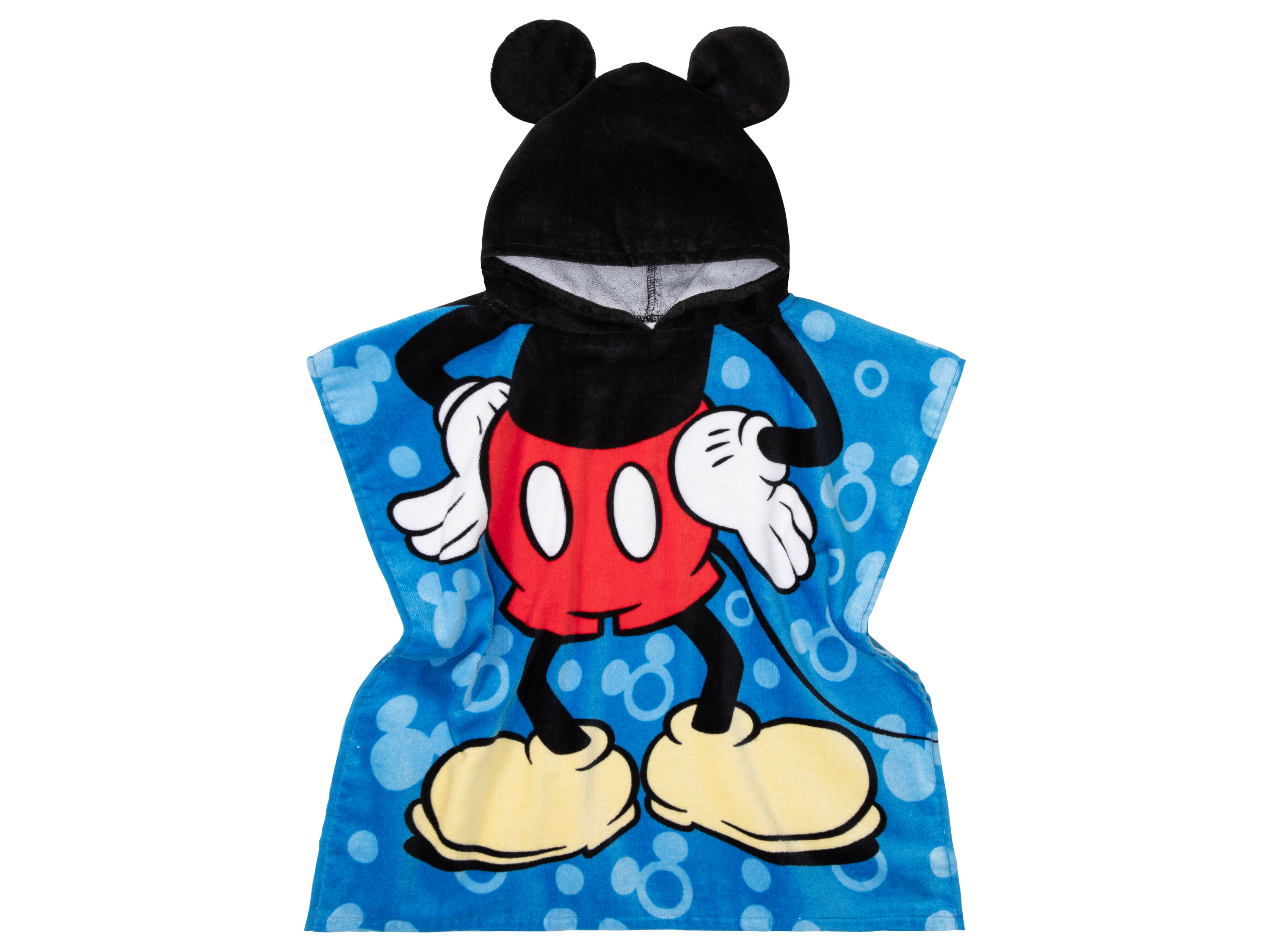 Kinder Poncho aus Velours 60 x 120 cm (mickey mouse)