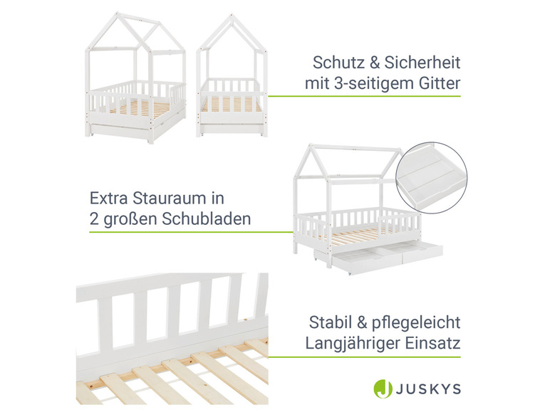 Gehe zu Vollbildansicht: Juskys Kinderbett »Marli«, im skandinavischen Design - Bild 109