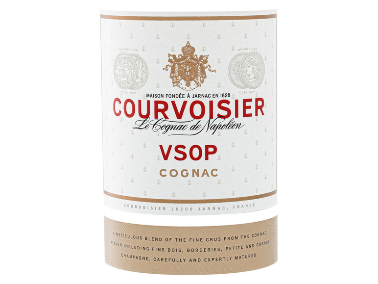 Cognac Geschenkbox Vol mit 40% VSOP Courvoisier