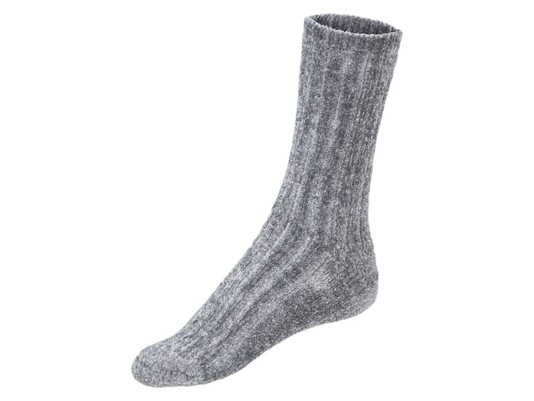 Gehe zu Vollbildansicht: esmara® Damen Chenille-Socken, 2 Paar, flauschig weich - Bild 8