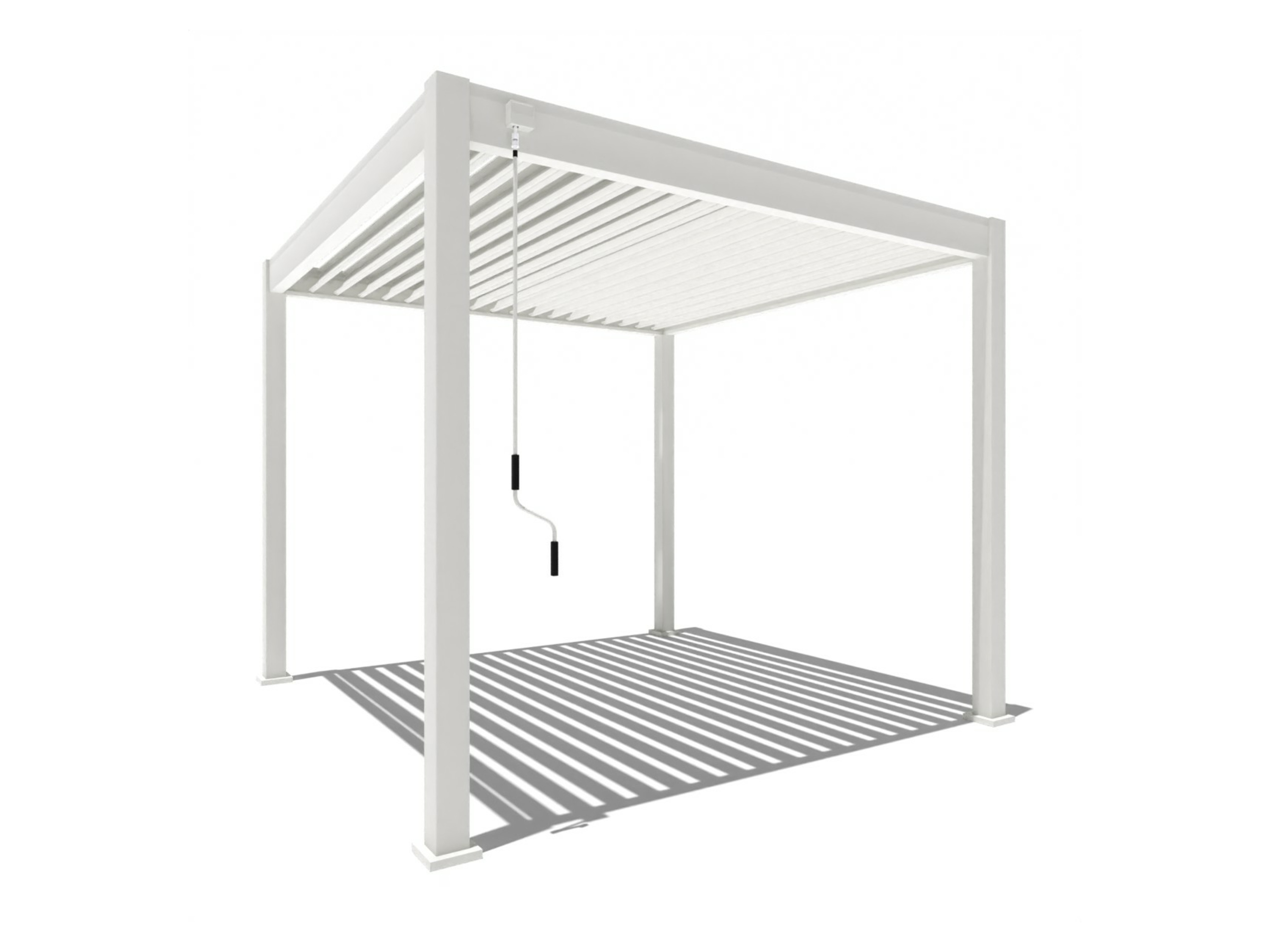 Pergoline Pavillon Trumpf (weiß, 3 x 3 m) 3 x 3 m