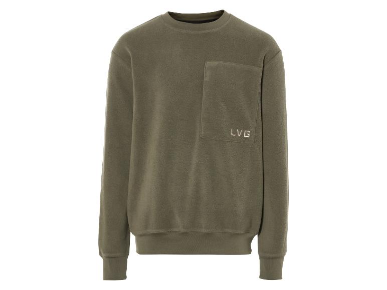 Gehe zu Vollbildansicht: LIVERGY® Herren Fleece-Sweatshirt, mit Reißverschluss-Brusttasche - Bild 6