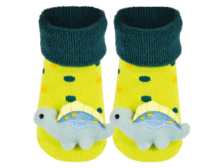 Gehe zu Vollbildansicht: Soxo Baby Rassel-Socken mit verschiedenen Mustern - Bild 8