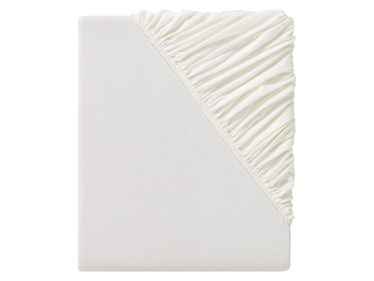 Gehe zu Vollbildansicht: LIVARNO home Jersey-Spannbettlaken, 180-200 x 200 cm, aus reiner Baumwolle - Bild 2