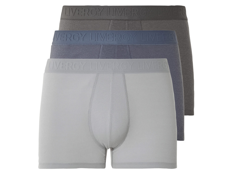 Gehe zu Vollbildansicht: LIVERGY® Herren Boxer, 3 Stück, mit Baumwolle - Bild 2