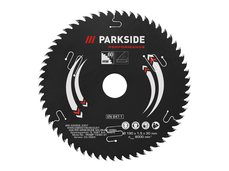 Gehe zu Vollbildansicht: PARKSIDE PERFORMANCE® Kreissägeblatt, 190 mm - Bild 5